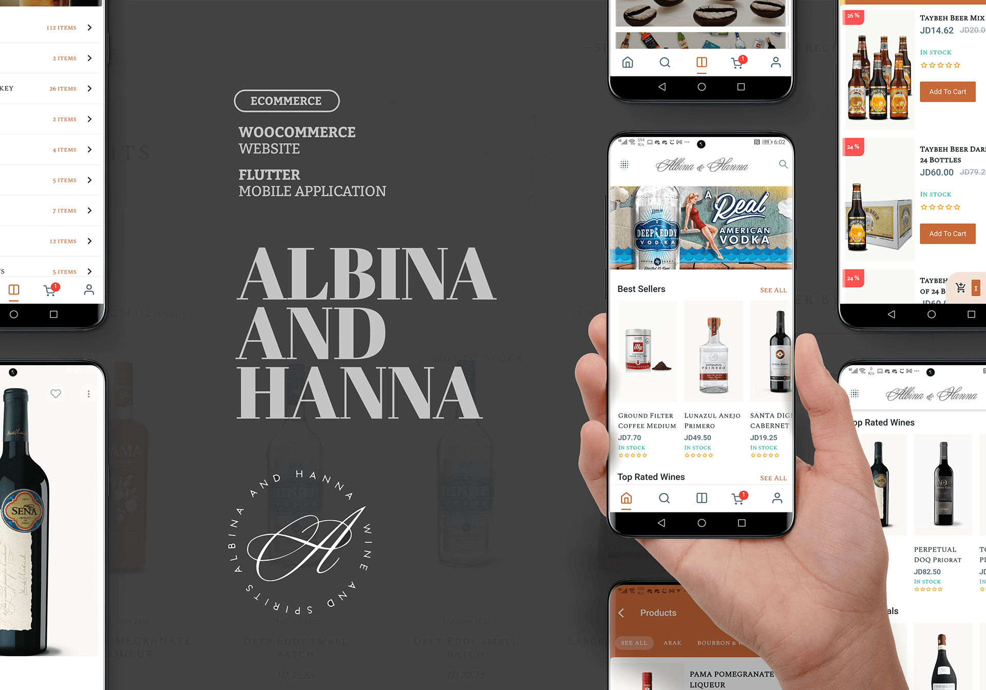 Albina and Hanna Flutter Ecommerce App